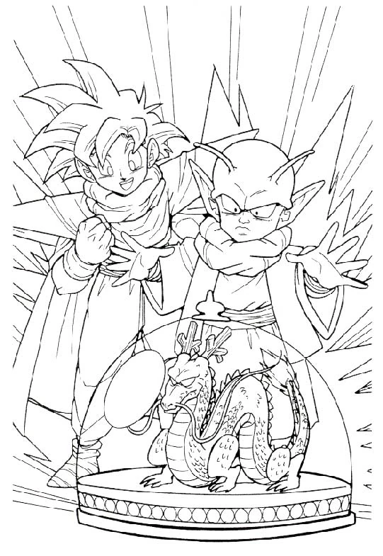 Dessin Dragon Ball Z #38653 à colorier de la série Animé et Manga, gratuit à télécharger et imprimer