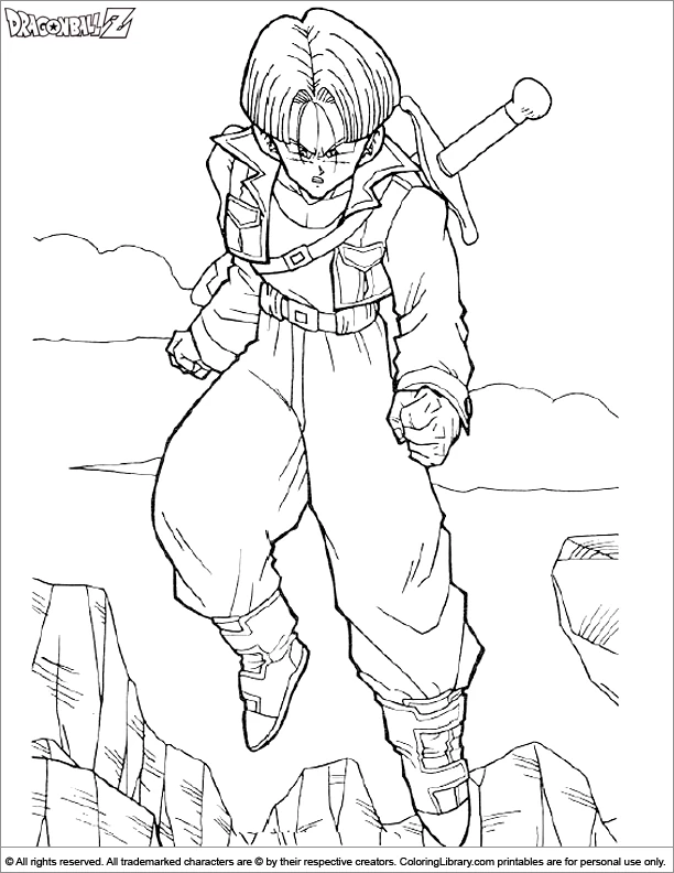 Coloriage Dragon Ball Z #38659 à imprimer gratuitement, extrait de la collection Animé et Manga