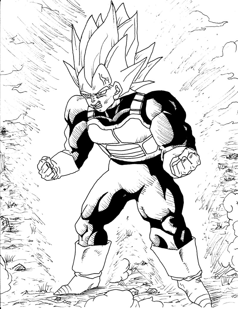Coloriage gratuit Dragon Ball Z #38694 de la collection Animé et Manga à imprimer