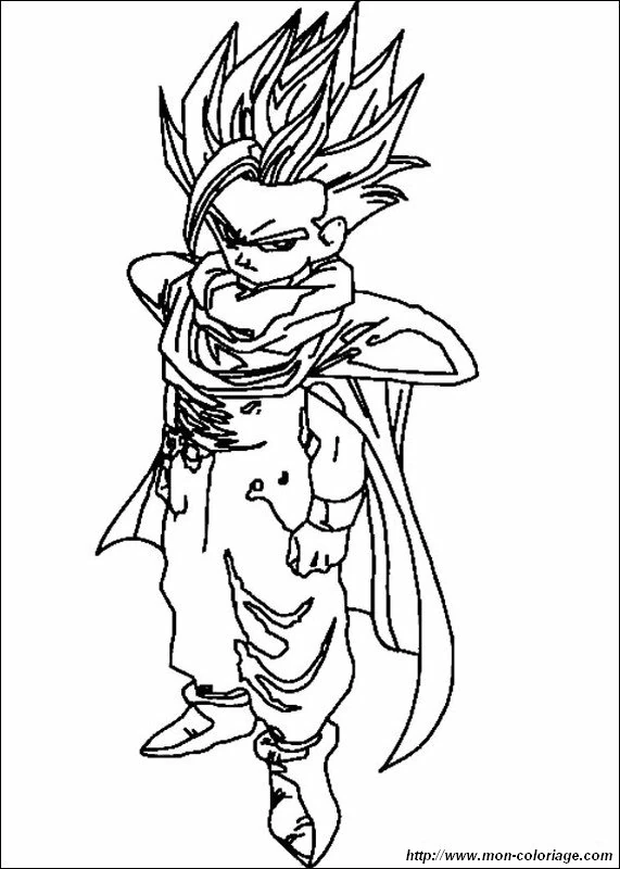 Coloriage gratuit Dragon Ball Z #38710 de la collection Animé et Manga à imprimer