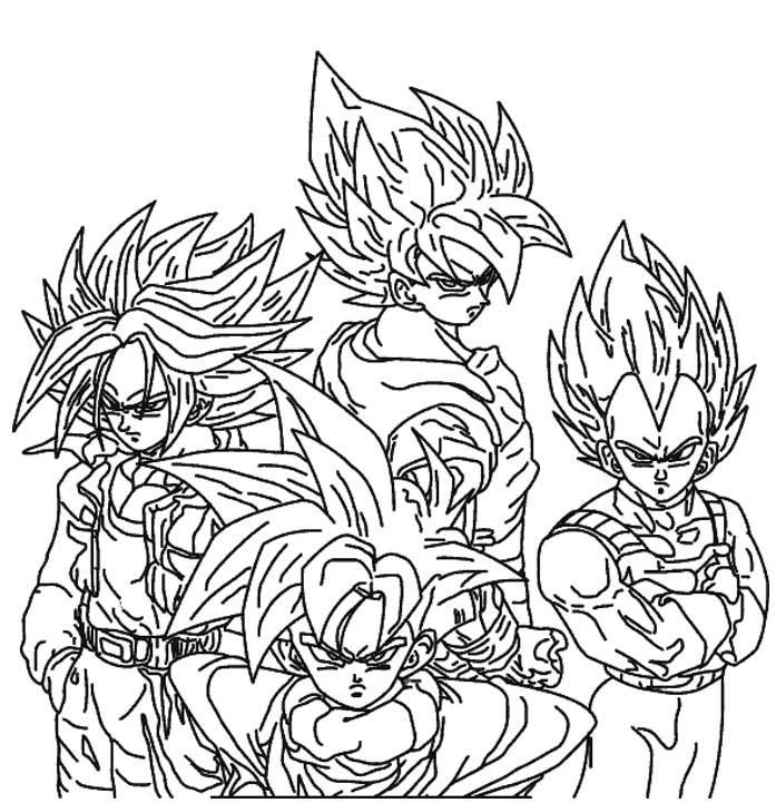 Coloriage gratuit Dragon Ball Z #38713 de la collection Animé et Manga à imprimer