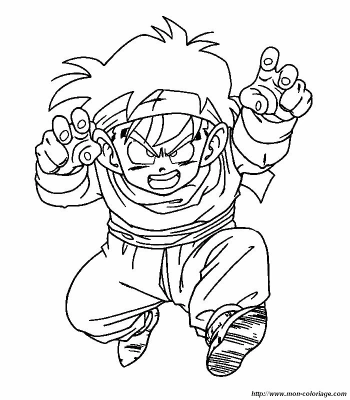 Coloriage gratuit Dragon Ball Z #38764 de la collection Animé et Manga à imprimer