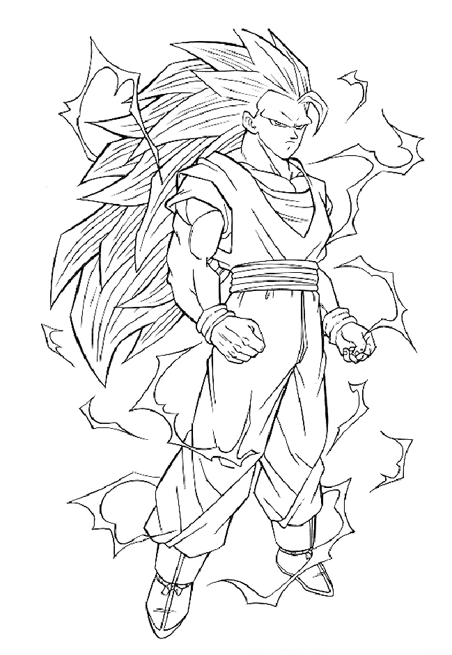 Coloriage gratuit Dragon Ball Z #38769 de la collection Animé et Manga à imprimer
