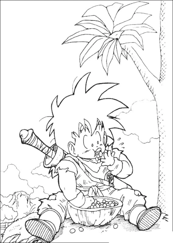 Coloriage gratuit Dragon Ball Z #38772 de la collection Animé et Manga à imprimer