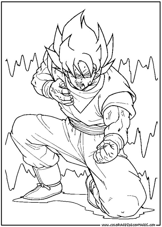 Coloriage à imprimer Dragon Ball Z #38791 de la série Animé et Manga, gratuit pour enfants et adultes