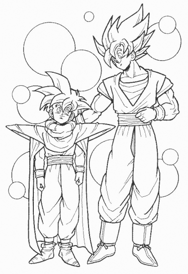 Joli coloriage Dragon Ball Z #38792 de la collection Animé et Manga, prêt à imprimer pour petits et grands