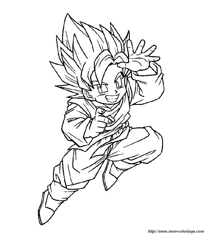 Illustration au trait Dragon Ball Z #38796 de la collection Animé et Manga à colorier gratuitement