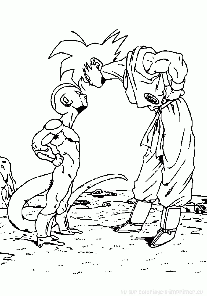 Coloriage Dragon Ball Z #38824 à imprimer gratuitement, extrait de la collection Animé et Manga