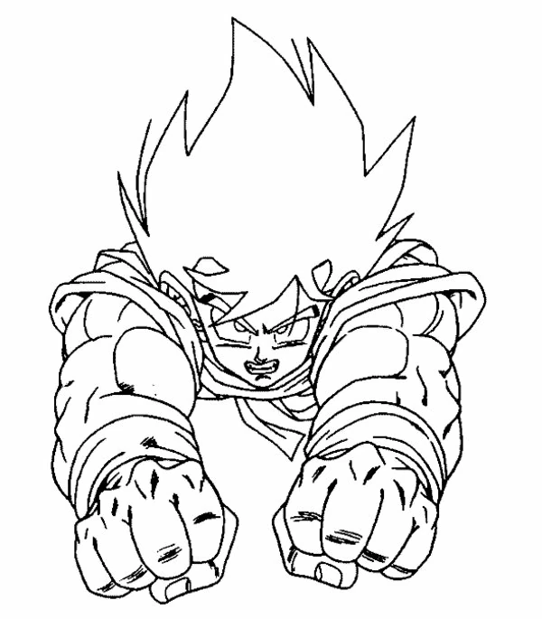 Coloriage gratuit Dragon Ball Z #38827 de la collection Animé et Manga à imprimer