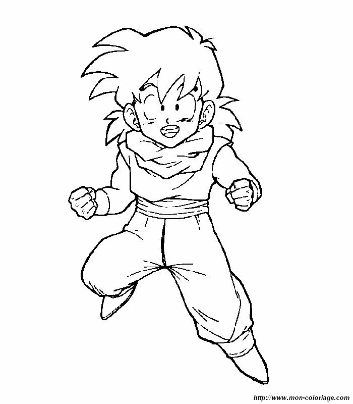 Dessin à colorier Dragon Ball Z #38831 issu de la collection Animé et Manga, prêt à imprimer