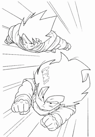 Page de coloriage Dragon Ball Z #38842, collection Animé et Manga, à imprimer et colorier