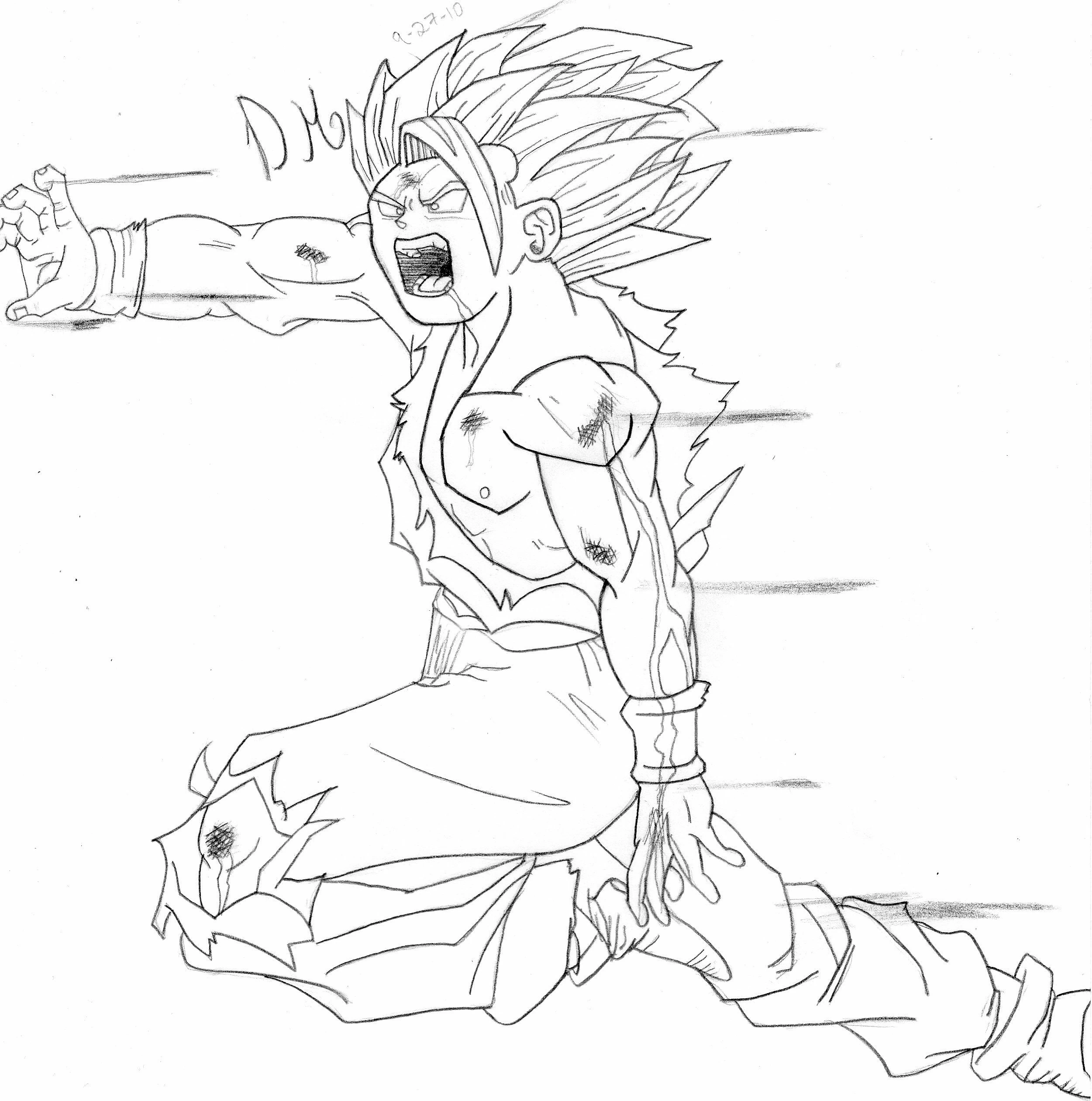 Dessin à colorier Dragon Ball Z #38864 issu de la collection Animé et Manga, prêt à imprimer