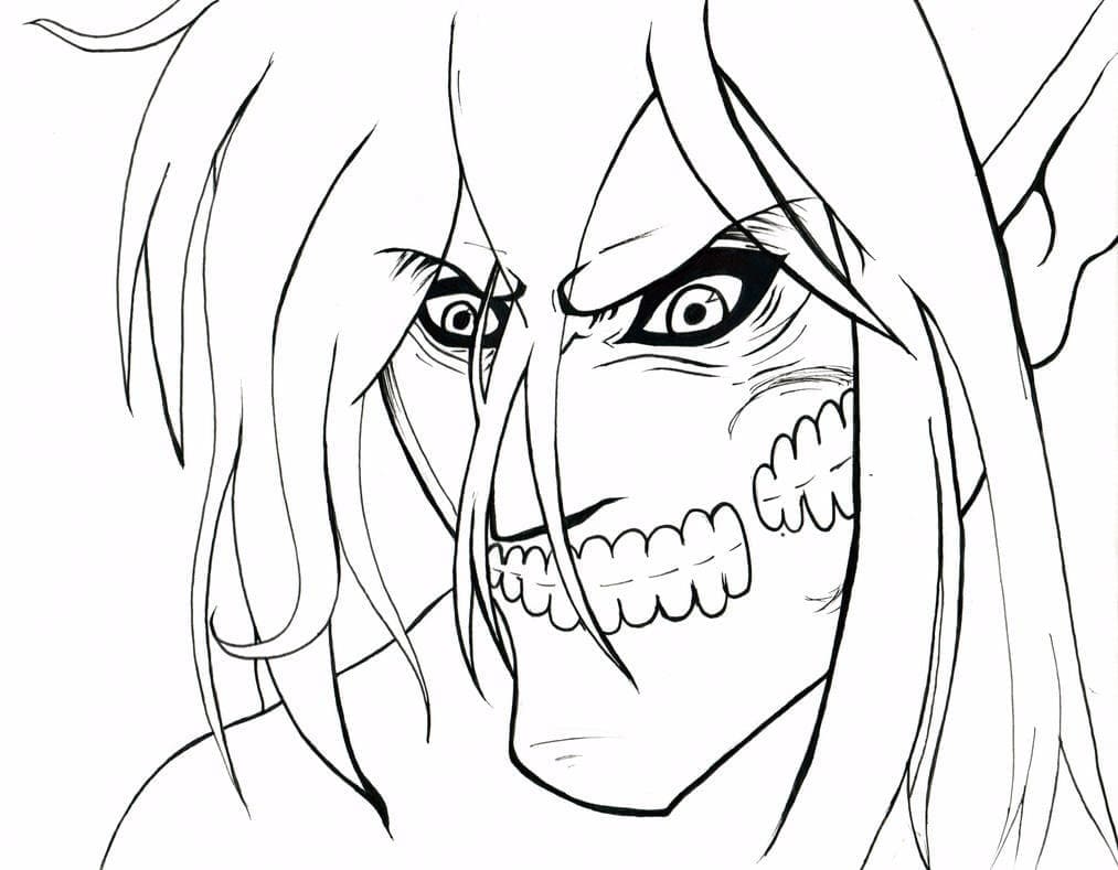 Coloriage gratuit Eren Yeager #191752 de la collection Animé et Manga à imprimer