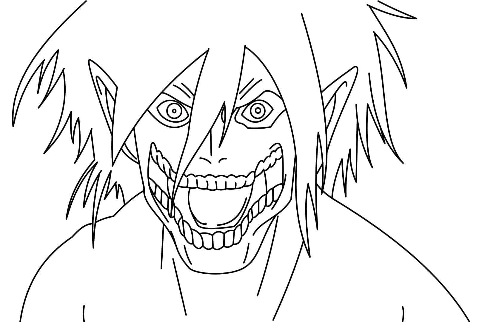 Coloriage gratuit Eren Yeager #191755 de la collection Animé et Manga à imprimer