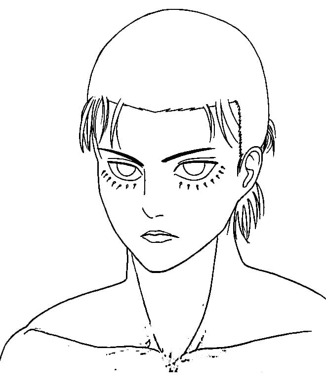 Coloriage gratuit Eren Yeager #191761 de la collection Animé et Manga à imprimer