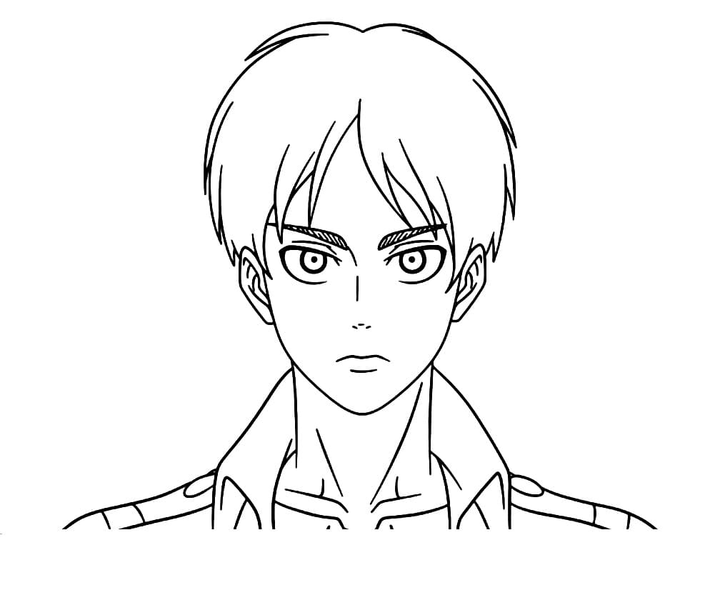 Coloriage gratuit Eren Yeager #191768 de la collection Animé et Manga à imprimer