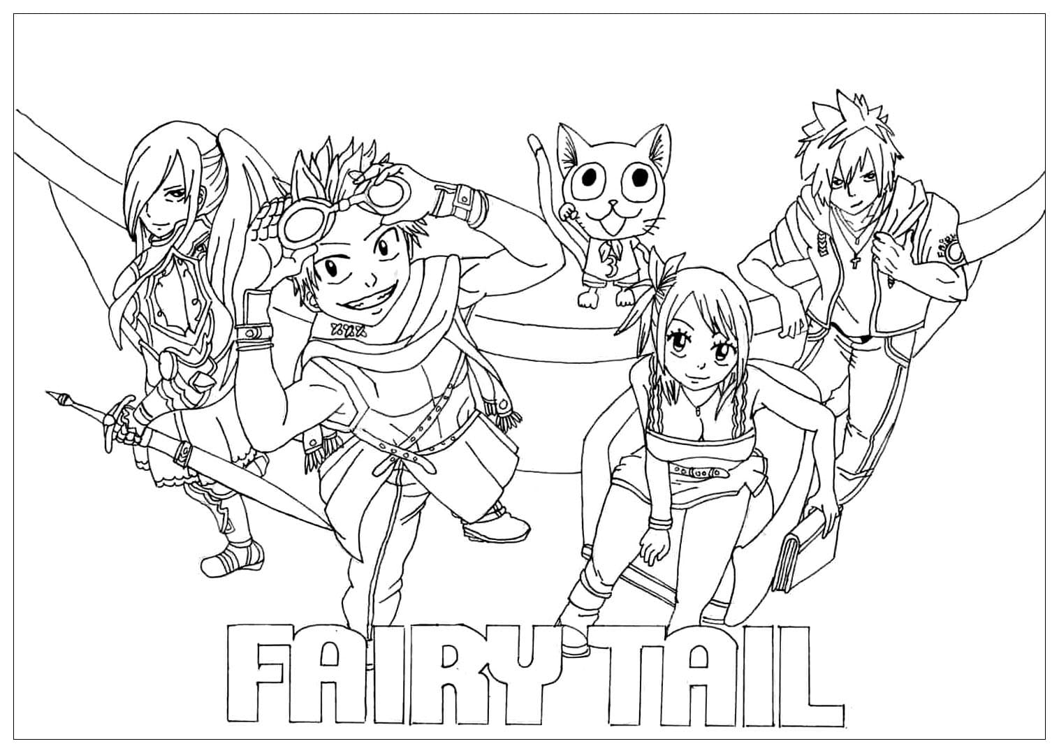 Coloriage gratuit Fairy Tail #176043 de la collection Animé et Manga à imprimer Coloriage gratuit Fairy Tail #176043 de la collection Animé et Manga à imprimer