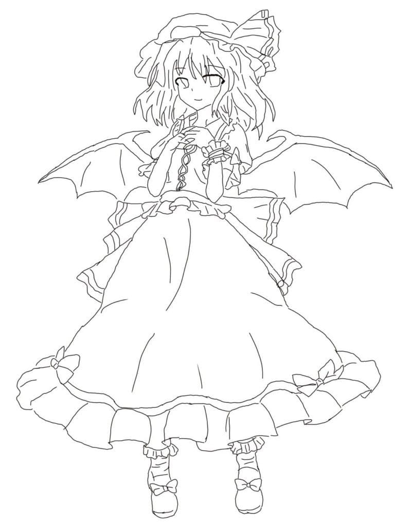 Coloriage gratuit Fille Manga #190631 de la collection Animé et Manga à imprimer