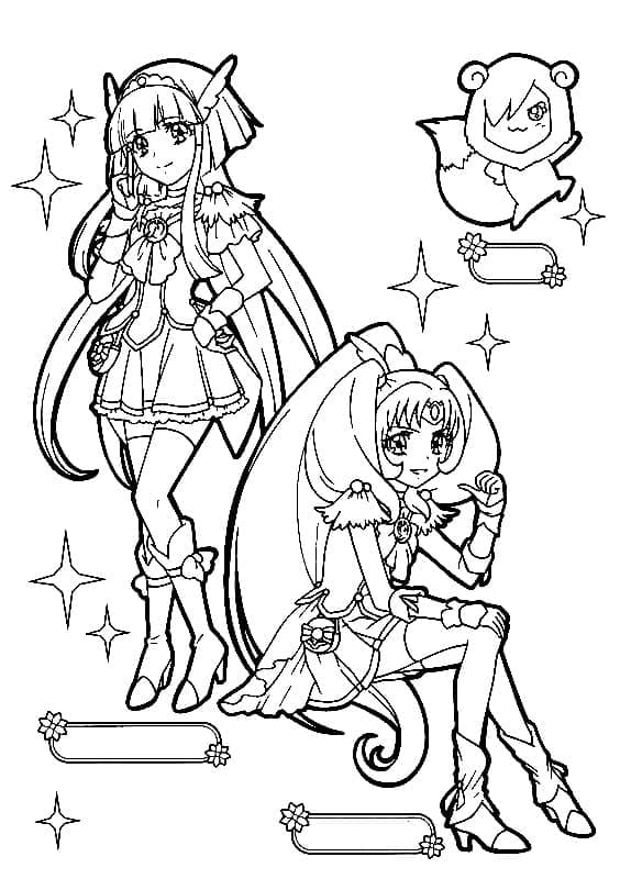 Coloriage gratuit Glitter Force #211734 de la collection Animé et Manga à imprimer