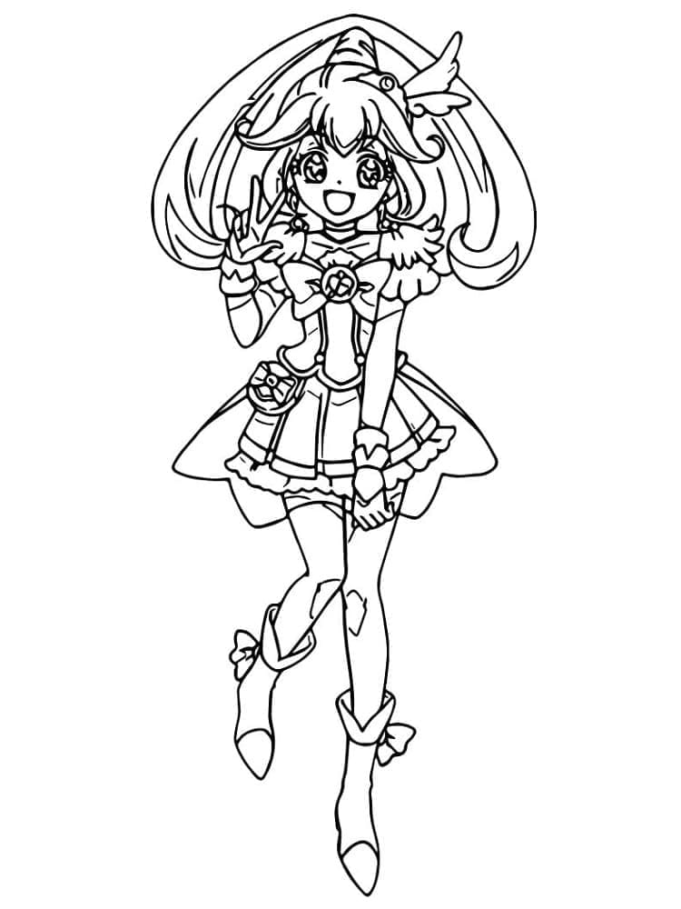 Coloriage gratuit Glitter Force #211745 de la collection Animé et Manga à imprimer