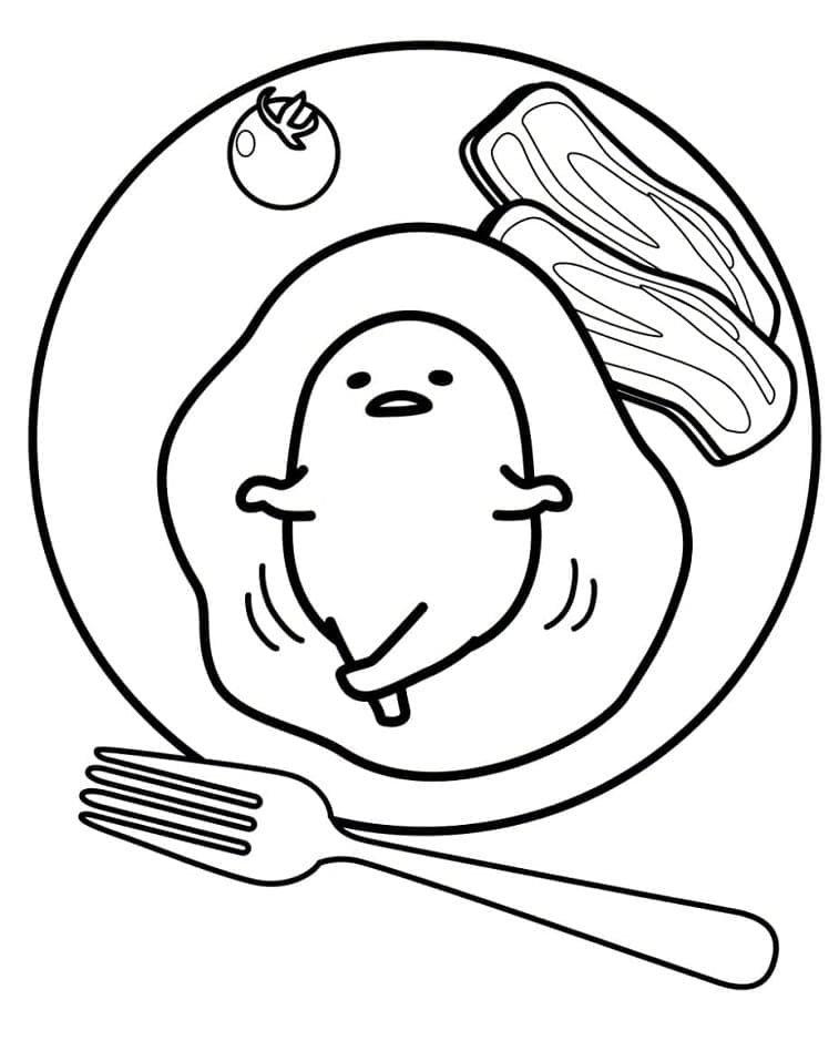 Coloriage gratuit Gudetama #186810 de la collection Animé et Manga à imprimer