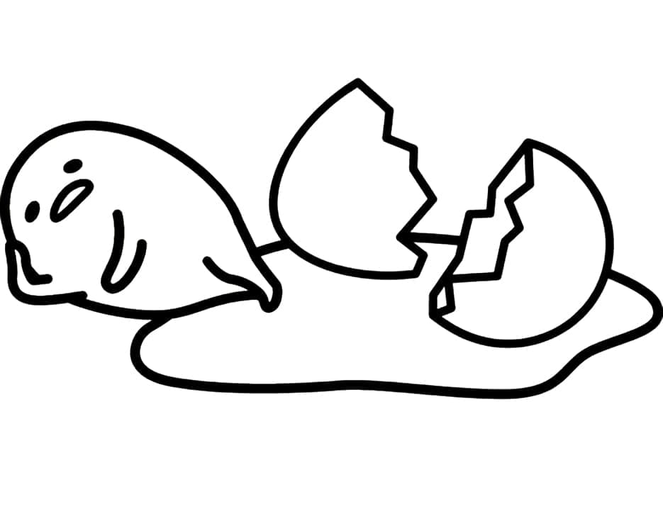 Coloriage gratuit Gudetama #186813 de la collection Animé et Manga à imprimer