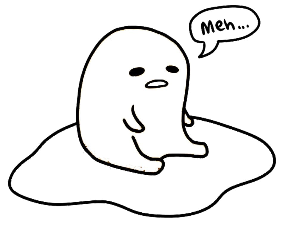 Coloriage gratuit Gudetama #186822 de la collection Animé et Manga à imprimer