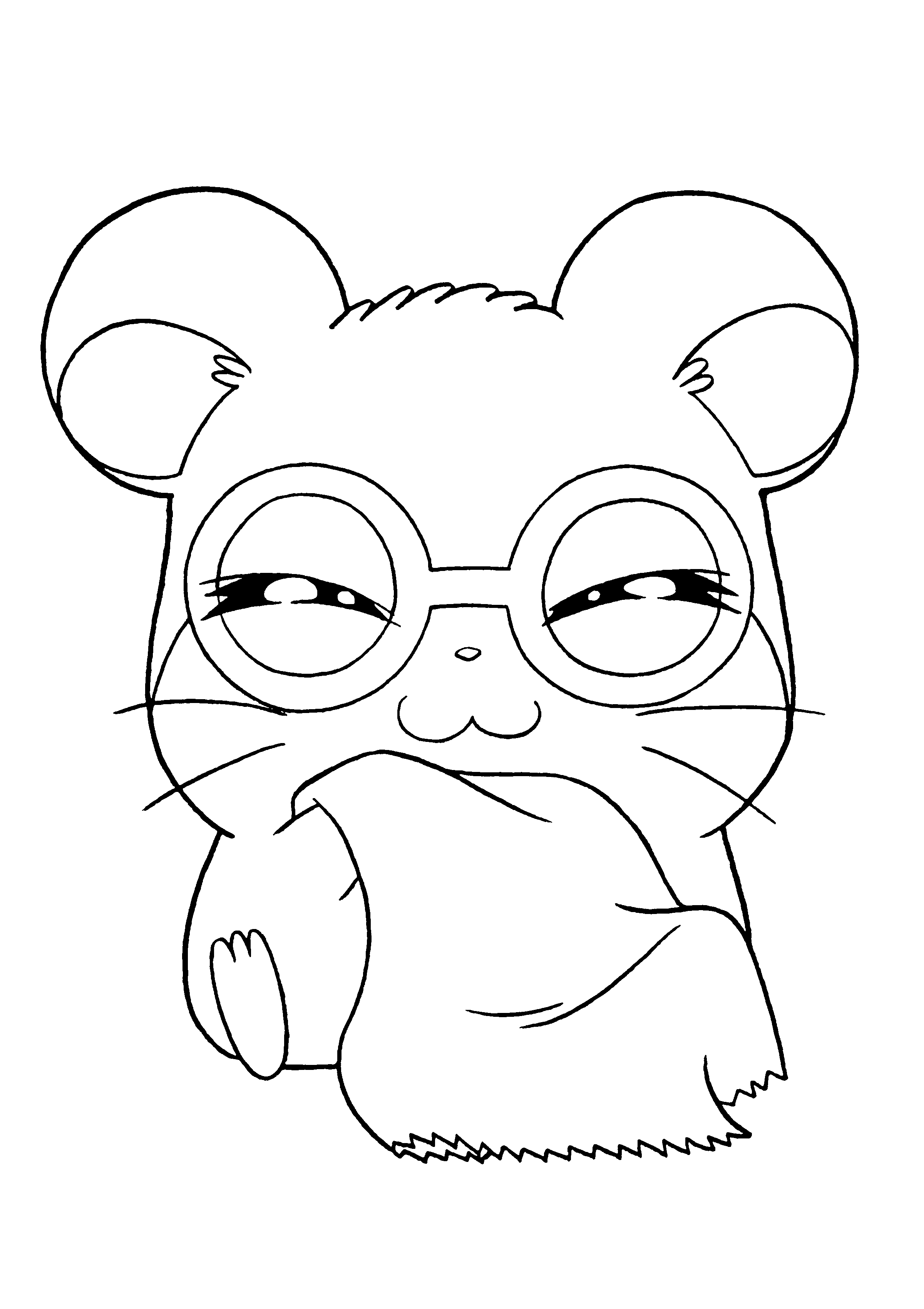 Coloriage gratuit Hamtaro #39927 de la collection Animé et Manga à imprimer