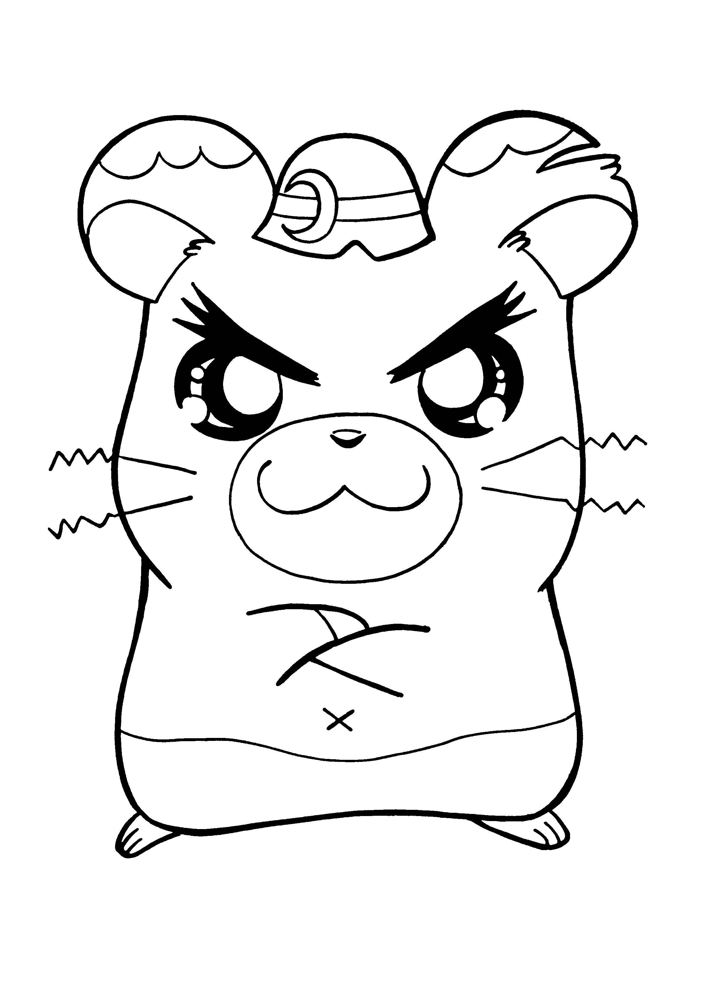 Coloriage gratuit pour enfants et adultes Hamtaro #39994, collection Animé et Manga