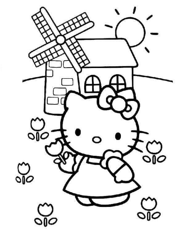 Dessin à colorier Hello Kitty #175660 issu de la collection Animé et Manga, prêt à imprimer Dessin à colorier Hello Kitty #175660 issu de la collection Animé et Manga, prêt à imprimer