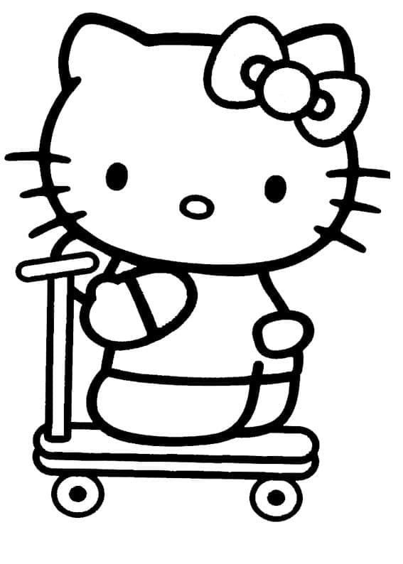 Dessin à colorier Hello Kitty #175682 issu de la collection Animé et Manga, prêt à imprimer