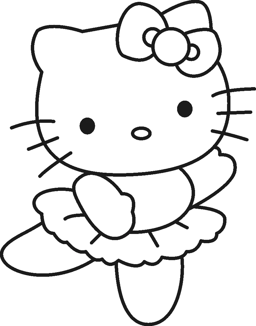 Coloriage gratuit Hello Kitty #36726 de la collection Animé et Manga à imprimer