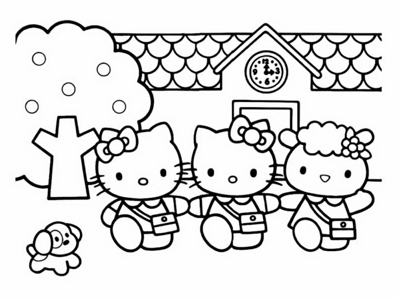 Coloriage gratuit Hello Kitty #36729 de la collection Animé et Manga à imprimer