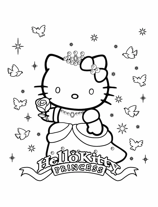 Coloriage gratuit Hello Kitty #36731 de la collection Animé et Manga à imprimer