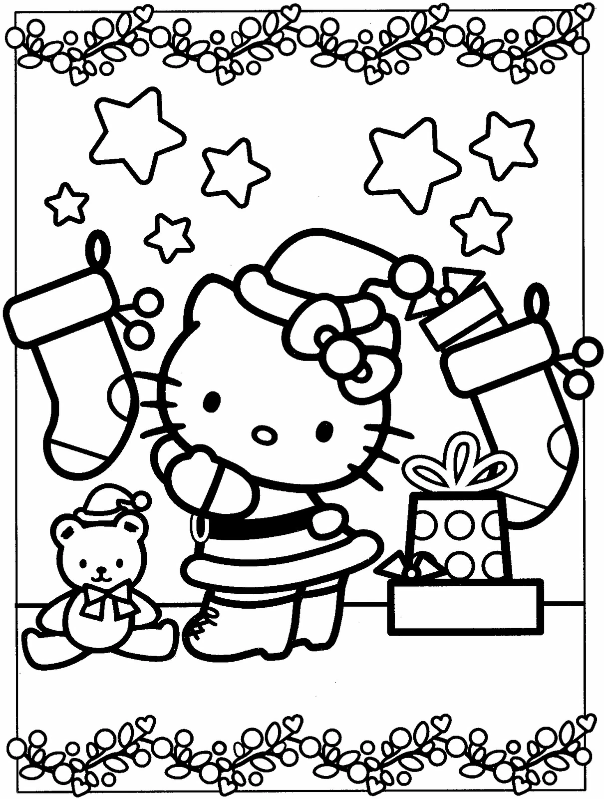 Coloriage gratuit Hello Kitty #36758 de la collection Animé et Manga à imprimer