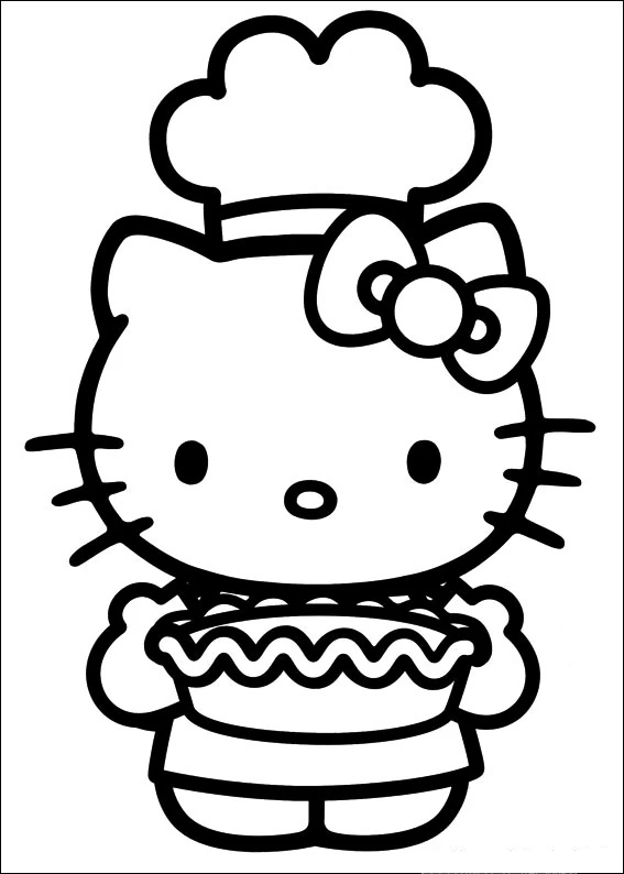 Dessin à colorier: Hello Kitty (Animé et Manga) #36771 - Coloriages à Imprimer Gratuits