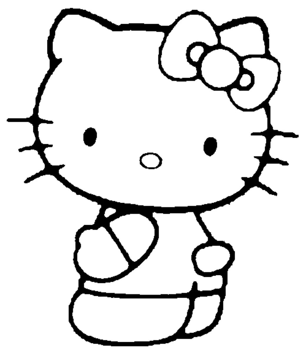Dessin à colorier: Hello Kitty (Animé et Manga) #36773 - Coloriages à Imprimer Gratuits