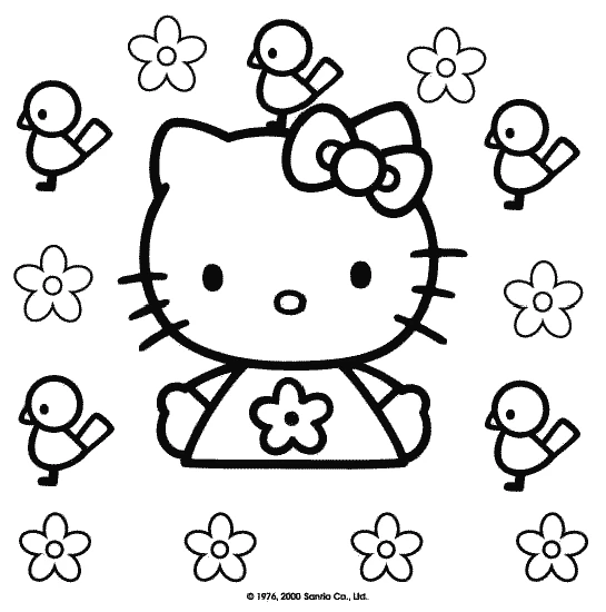 Coloriage gratuit Hello Kitty #36789 de la collection Animé et Manga à imprimer