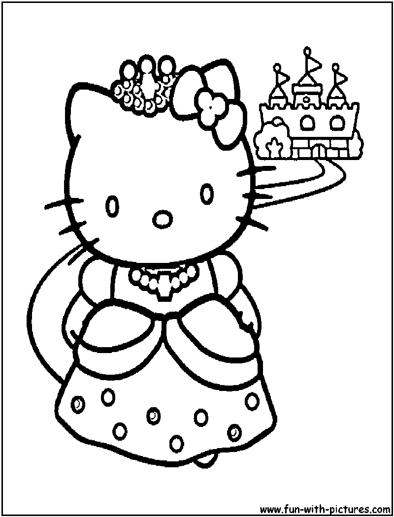 Dessin à colorier: Hello Kitty (Animé et Manga) #36794 - Coloriages à Imprimer Gratuits