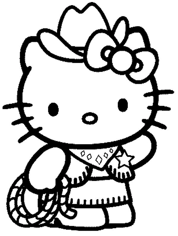 Coloriage gratuit Hello Kitty #36850 de la collection Animé et Manga à imprimer