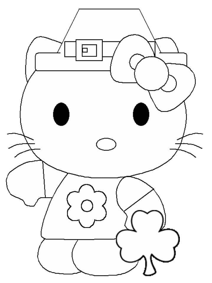 Coloriage gratuit pour enfants et adultes Hello Kitty #36928, collection Animé et Manga