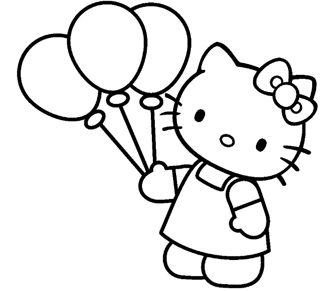 Dessin à colorier: Hello Kitty (Animé et Manga) #37086 - Coloriages à Imprimer Gratuits