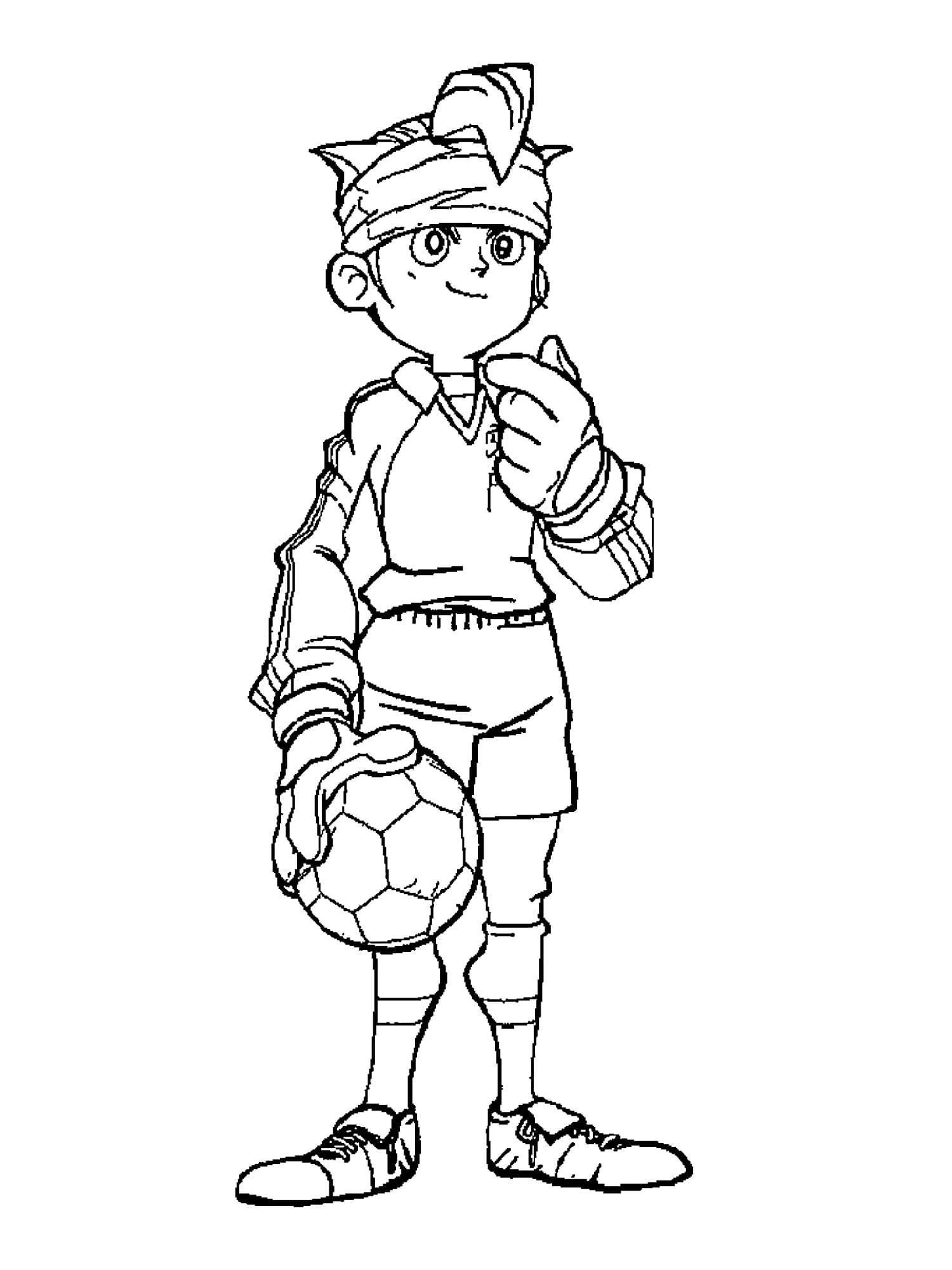 Dessin à colorier Inazuma Eleven #179809 issu de la collection Animé et Manga, prêt à imprimer