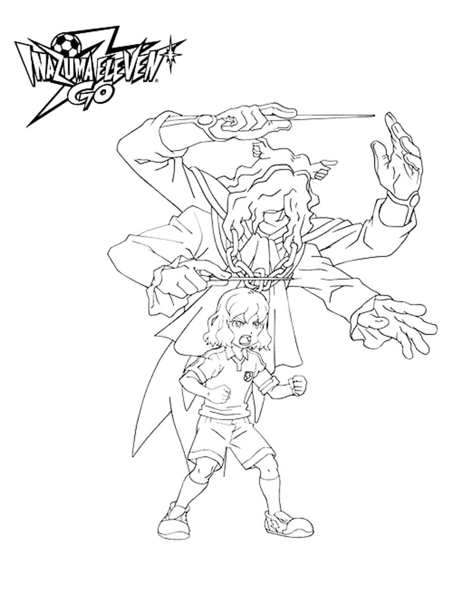 Dessin à colorier Inazuma Eleven #179821 issu de la collection Animé et Manga, prêt à imprimer