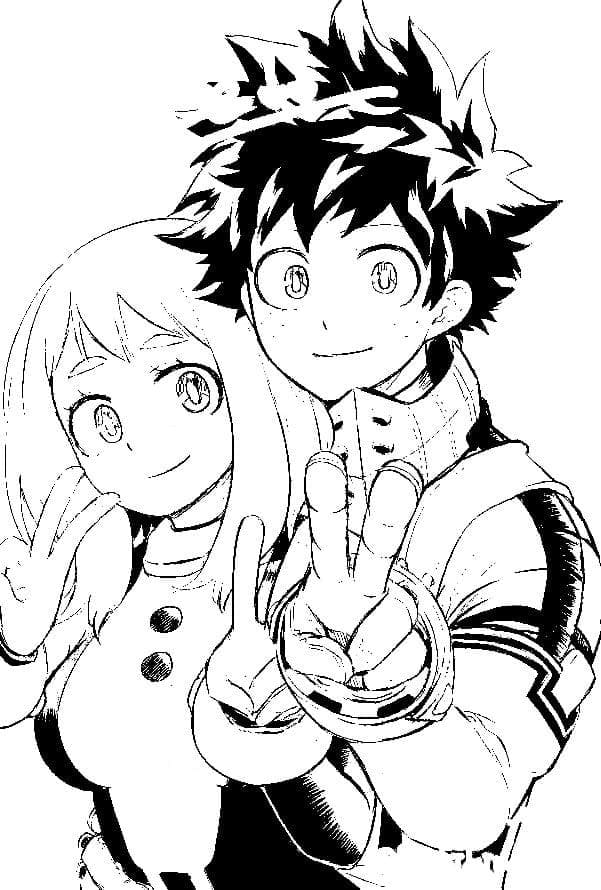 Coloriage à imprimer Izuku Midoriya #219715 de la série Animé et Manga, gratuit pour enfants et adultes