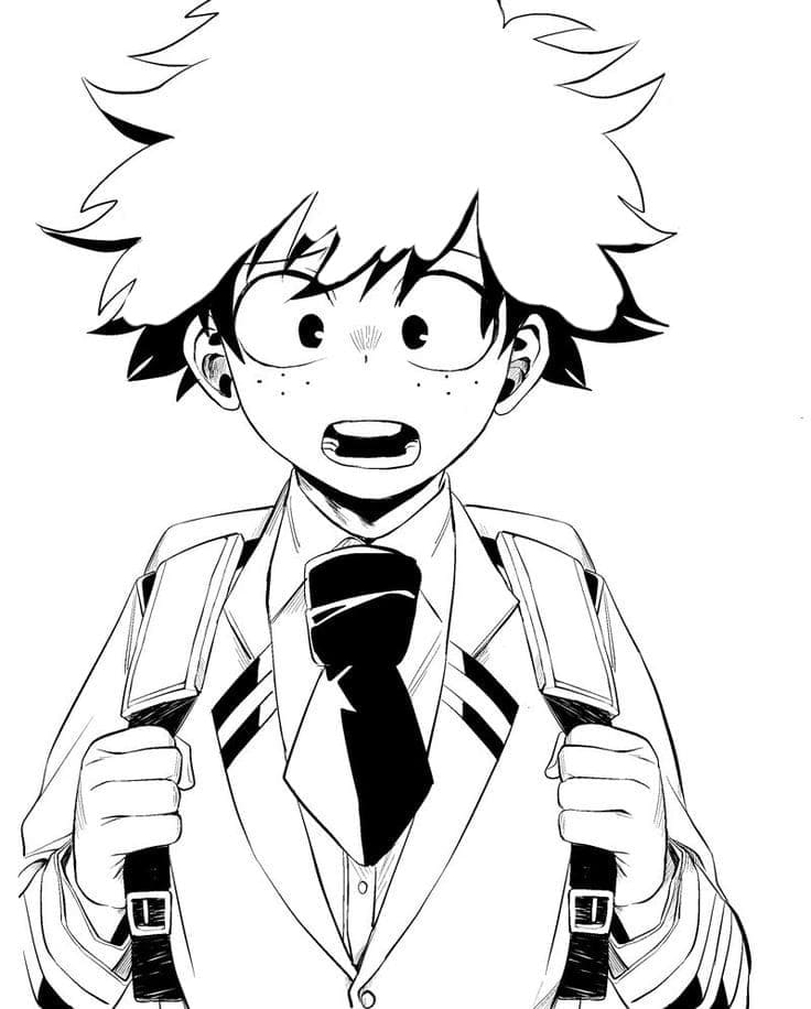 Coloriage gratuit Izuku Midoriya #219719 de la collection Animé et Manga à imprimer