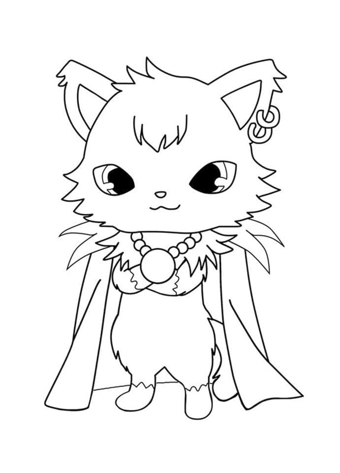 Page de coloriage Jewelpet #195875, collection Animé et Manga, à imprimer et colorier