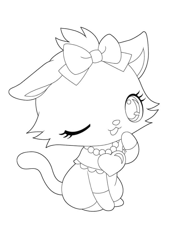 Illustration au trait Jewelpet #195892 de la collection Animé et Manga à colorier gratuitement