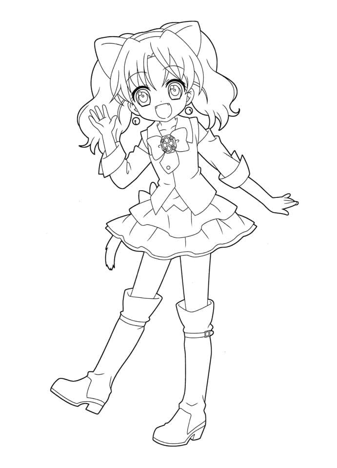 Coloriage gratuit Jewelpet #195895 de la collection Animé et Manga à imprimer