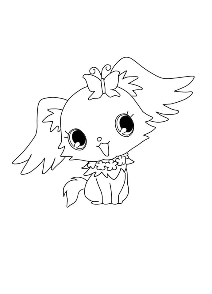 Coloriage imprimable Jewelpet #195899 de la collection Animé et Manga à colorier aux crayons